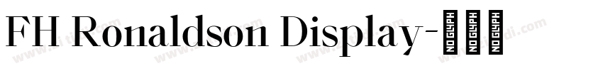 FH Ronaldson Display字体转换
